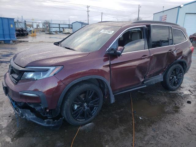 HONDA PILOT SE 2022 with VIN 5FNYF6H28NB005322 - Photo from auction