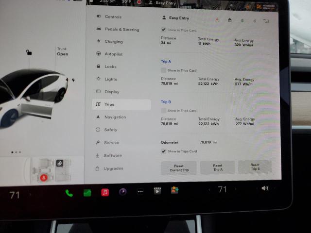 Photo 9 from auction – 2019 TESLA MODEL 3 with VIN 5YJ3E1EB3KF437400