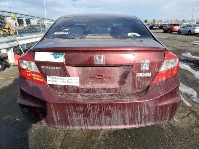 Photo 6 from auction – 2012 HONDA CIVIC LX with VIN 19XFB2F5XCE056283