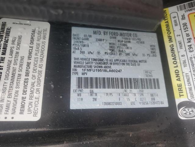 Photo 14 from auction – 2008 FORD EXPEDITION with VIN 1FMFU19518LA60247
