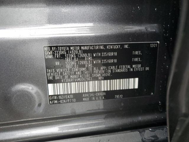 Photo 14 from auction – 2021 TOYOTA RAV4 LIMIT with VIN 4T3D6RFV4MU062963
