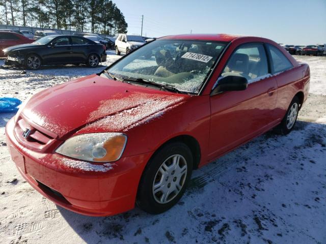 HONDA CIVIC LX 2002 with VIN 1HGEM22552L108213 - Photo from auction
