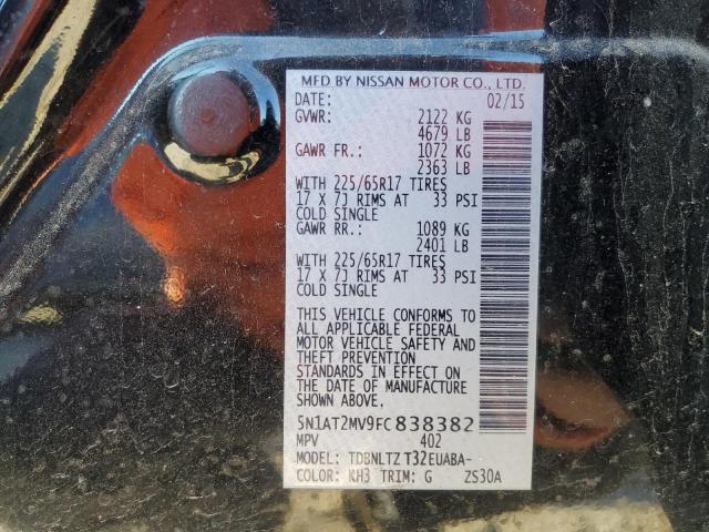 Photo 14 from auction – 2015 NISSAN ROGUE S with VIN 5N1AT2MV9FC838382