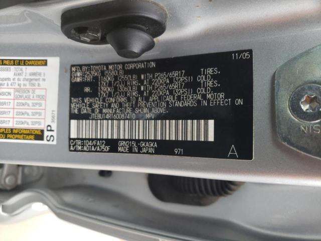 Photo 14 from auction – 2006 TOYOTA 4RUNNER SR with VIN JTEBU14R160087410