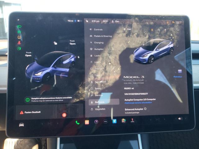 Photo 9 from auction – 2018 TESLA MODEL 3 with VIN 5YJ3E1EB5JF068277