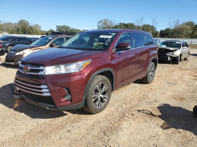 TOYOTA HIGHLANDER 2017 with VIN 5TDZZRFH1HS228838 - Photo from auction
