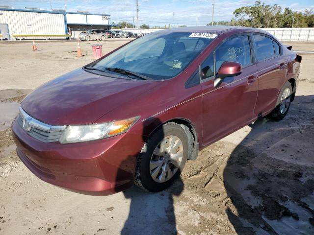 HONDA CIVIC LX 2012 with VIN 2HGFB2F55CH510588 - Photo from auction