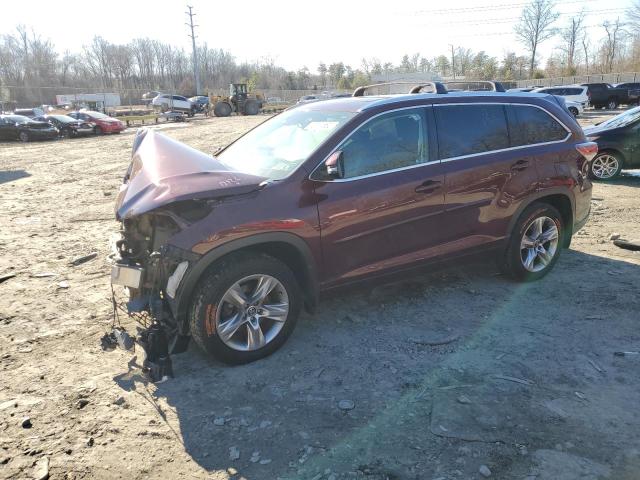 TOYOTA HIGHLANDER 2016 with VIN 5TDDKRFH2GS333692 - Photo from auction