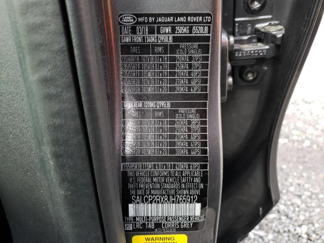 Photo 14 from auction – 2018 LAND ROVER DISCOVERY with VIN SALCP2RX8JH765912