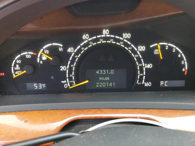 Photo 9 from auction – 2003 MERCEDES-BENZ S-CLASS with VIN WDBNG70J43A379651