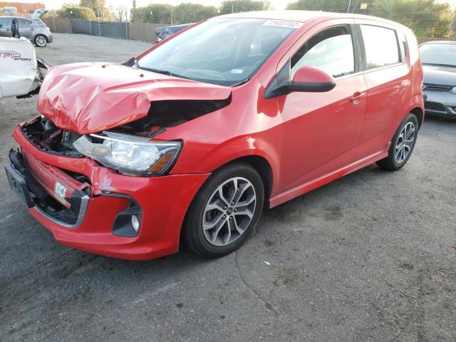 CHEVROLET SONIC LT 2018 with VIN 1G1JD6SG7J4107510 - Photo from auction