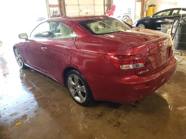 Photo 2 from auction – 2010 LEXUS IS 350 with VIN JTHFE2C28A2504093