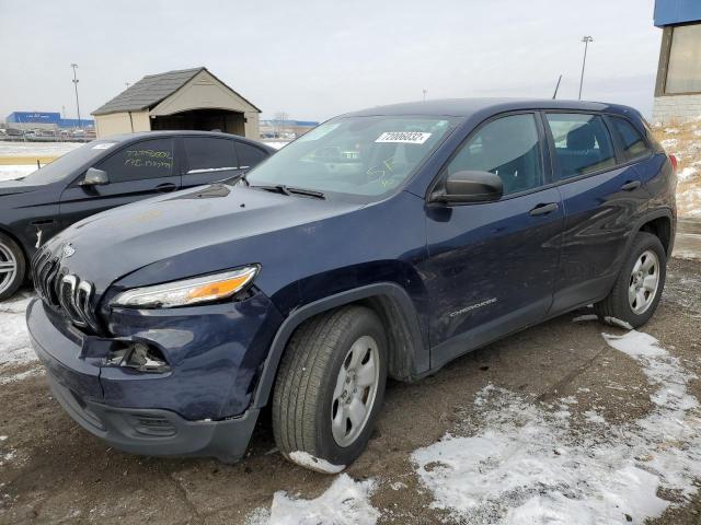 JEEP CHEROKEE S 2015 with VIN 1C4PJLAB9FW517171 - Photo from auction