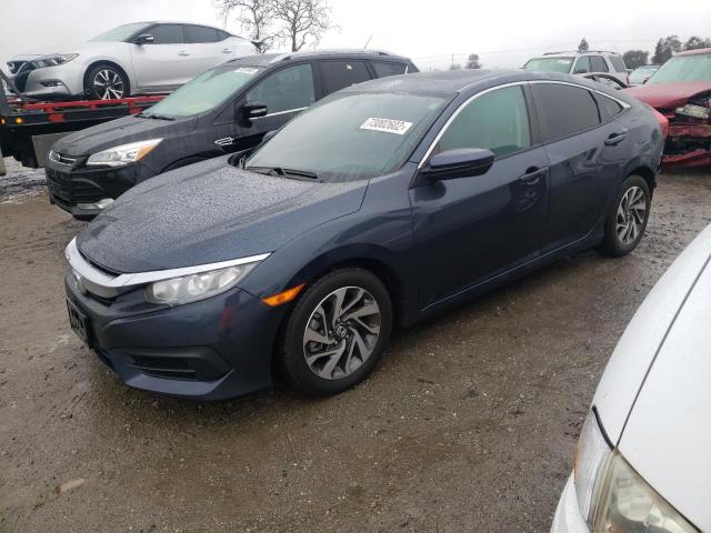 HONDA CIVIC EX 2017 with VIN 19XFC2F74HE217362 - Photo from auction
