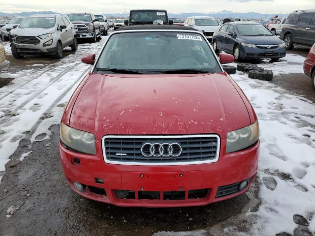 Photo 5 from auction – 2005 AUDI A4 QUATTRO with VIN WAUDT48H35K014915