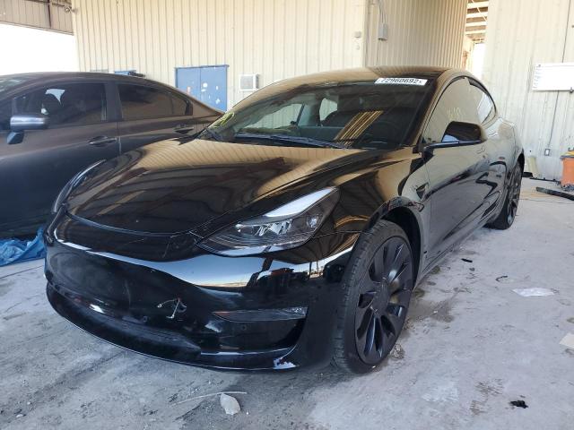 TESLA MODEL 3 2022 with VIN 5YJ3E1EC0NF182525 - Photo from auction