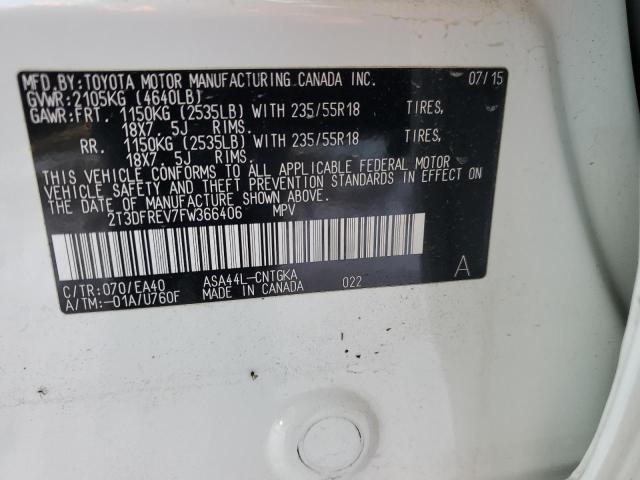 Photo 14 from auction – 2015 TOYOTA RAV4 LIMIT with VIN 2T3DFREV7FW366406