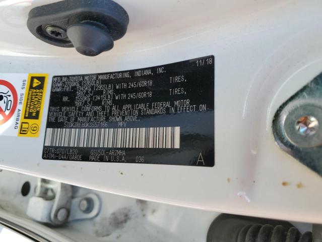 Photo 14 from auction – 2019 TOYOTA HIGHLANDER with VIN 5TDKZRFH0KS557166