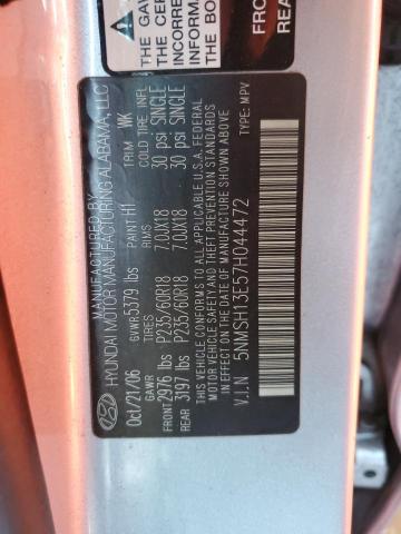 Photo 14 from auction – 2007 HYUNDAI SANTA FE S with VIN 5NMSH13E57H044472