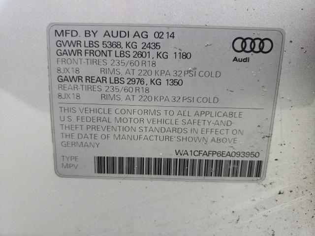 Photo 14 from auction – 2014 AUDI Q5 PREMIUM with VIN WA1CFAFP6EA093950