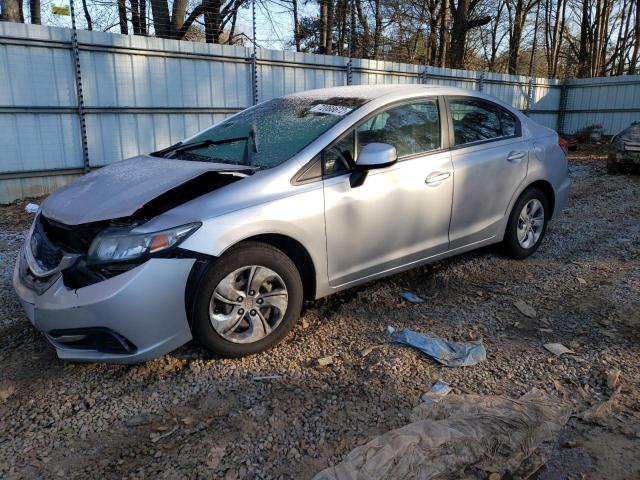 HONDA CIVIC LX 2013 with VIN 19XFB2F51DE050597 - Photo from auction