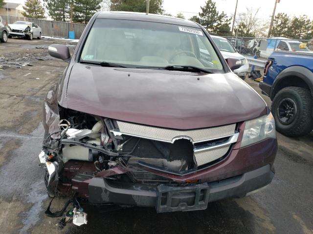 Photo 5 from auction – 2009 ACURA MDX TECHNO with VIN 2HNYD28649H528817