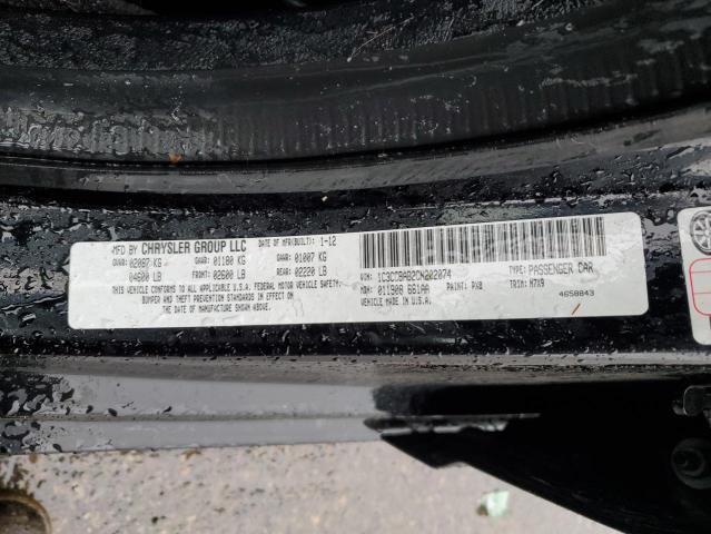 Photo 14 from auction – 2012 CHRYSLER 200 LX with VIN 1C3CCBAB2CN202074