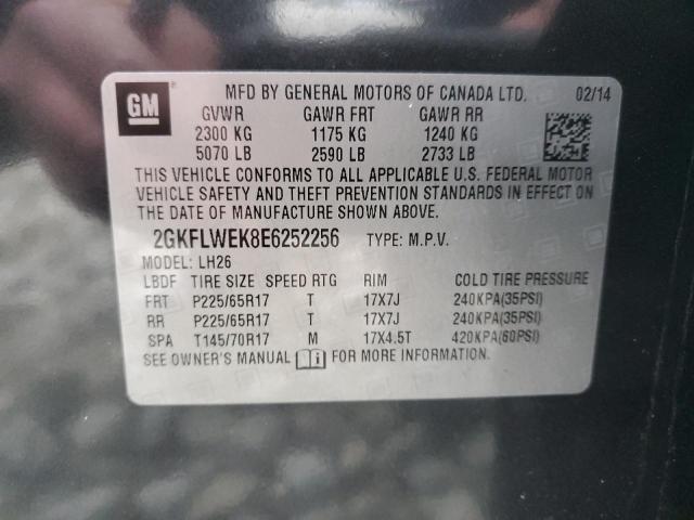 Photo 14 from auction – 2014 GMC TERRAIN SL with VIN 2GKFLWEK8E6252256