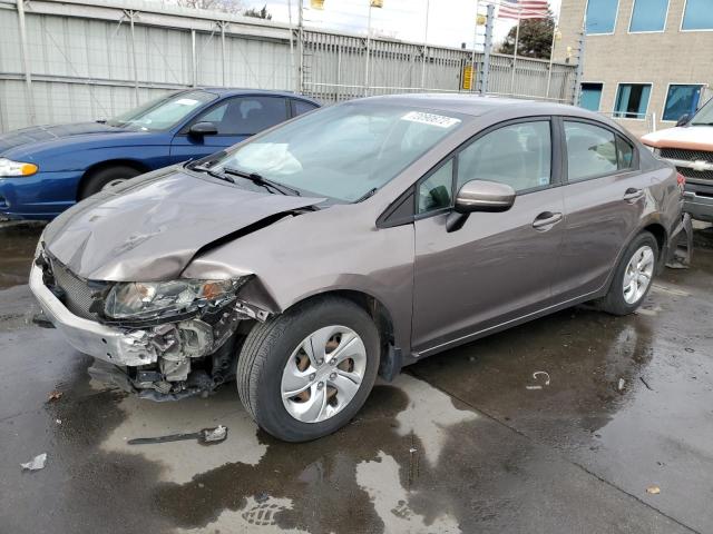 HONDA CIVIC LX 2015 with VIN 19XFB2F56FE063624 - Photo from auction