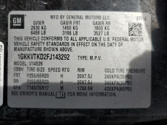 Photo 14 from auction – 2015 GMC ACADIA DEN with VIN 1GKKVTKD2FJ143292