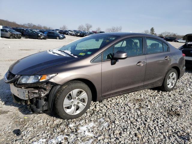 HONDA CIVIC LX 2013 with VIN 2HGFB2F57DH590381 - Photo from auction