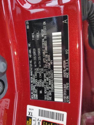 Photo 14 from auction – 2020 TOYOTA HIGHLANDER with VIN 5TDXBRCH1LS006017