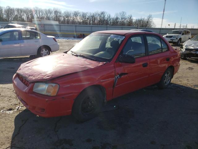 Photo 1 from auction – 2001 HYUNDAI ACCENT GL with VIN KMHCG45C71U191487