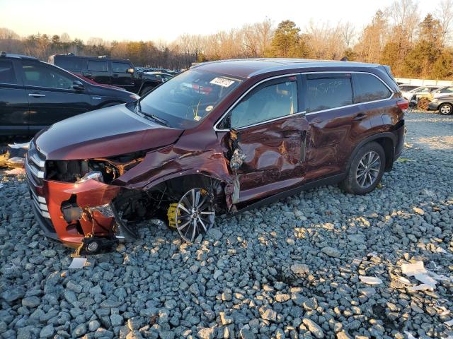 TOYOTA HIGHLANDER 2019 with VIN 5TDJZRFH0KS971222 - Photo from auction