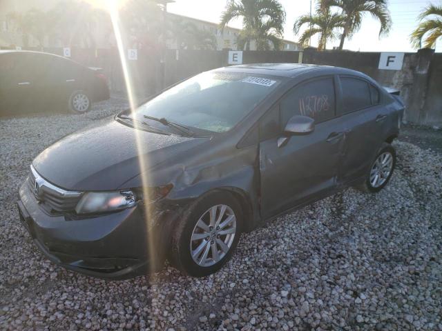 HONDA CIVIC EX 2012 مع رقم تعريف المركبة 2HGFB2F8XCH601642 - صورة من المزاد