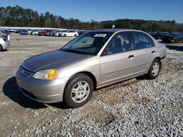 HONDA CIVIC LX 2001 with VIN 2HGES16581H599477 - Photo from auction