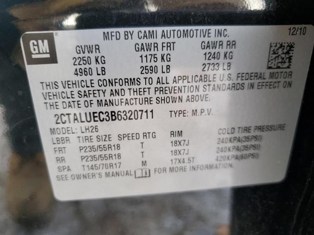 Photo 14 from auction – 2011 GMC TERRAIN SL with VIN 2CTALUEC3B6320711