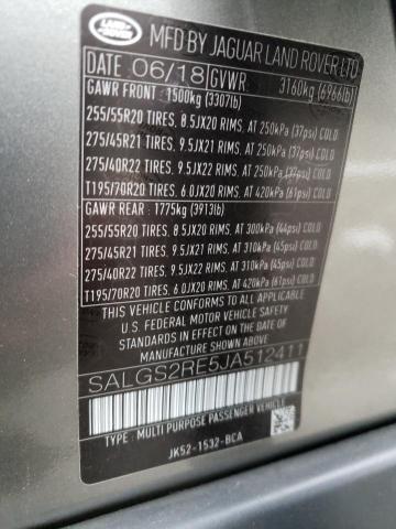 Фото 14 с аукциона – 2018 LAND ROVER RANGE ROVE с VIN SALGS2RE5JA512411