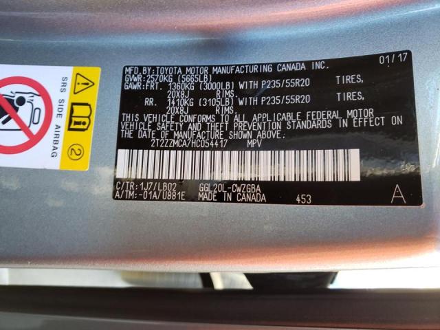 Photo 14 from auction – 2017 LEXUS RX 350 BAS with VIN 2T2ZZMCA7HC054417