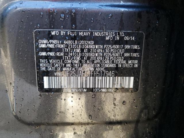 Photo 14 from auction – 2015 SUBARU FORESTER 2 with VIN JF2SJAFC1FH517946