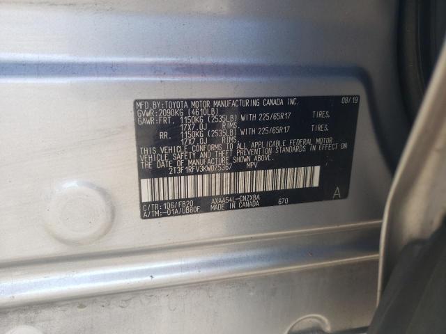 Photo 14 from auction – 2019 TOYOTA RAV4 LE with VIN 2T3F1RFV3KW075367