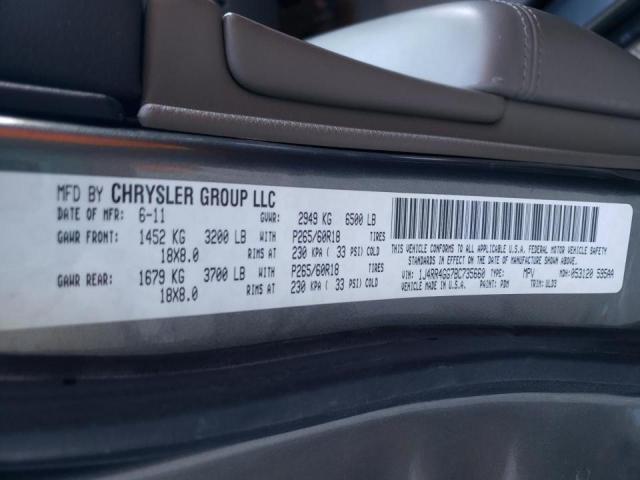 Photo 14 from auction – 2011 JEEP GRAND CHER with VIN 1J4RR4GG7BC735660