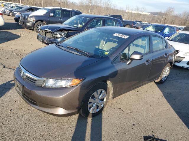 HONDA CIVIC LX 2012 with VIN 2HGFB2F59CH542136 - Photo from auction