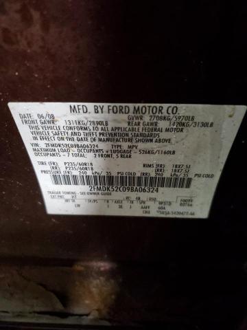 Photo 14 from auction – 2009 FORD FLEX SEL with VIN 2FMDK52C09BA06324