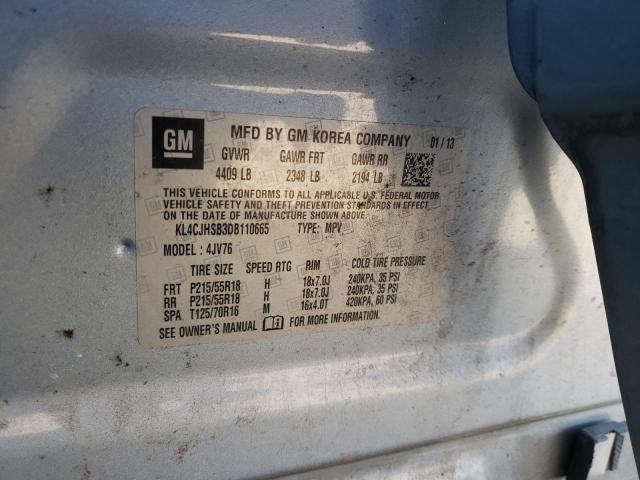 Photo 14 from auction – 2013 BUICK ENCORE PRE with VIN KL4CJHSB3DB110665