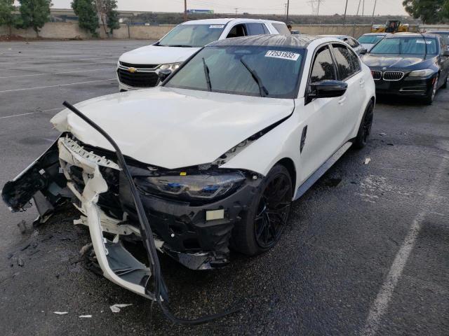 BMW M3 COMPETI 2021 with VIN WBS33AY01MFL49887 - Photo from auction
