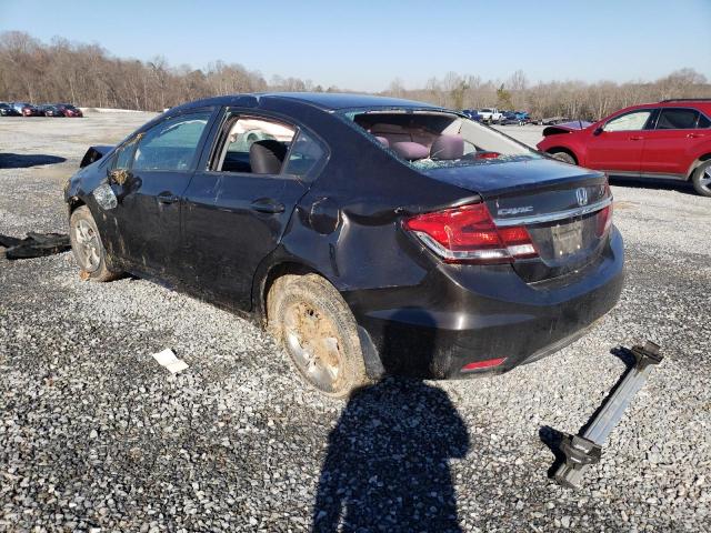 Photo 2 from auction – 2013 HONDA CIVIC LX with VIN 2HGFB2F53DH543302