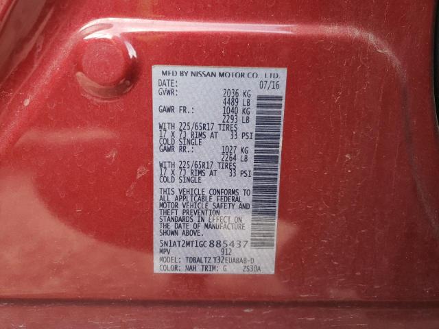 Photo 14 from auction – 2016 NISSAN ROGUE S with VIN 5N1AT2MT1GC885437