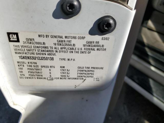Photo 14 from auction – 2002 GMC YUKON DENA with VIN 1GKEK63U12J250138