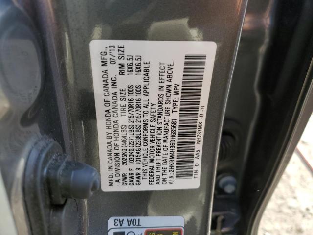Photo 14 from auction – 2013 HONDA CR-V with VIN 2HKRM4H36DH685681